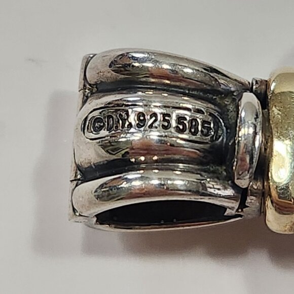 Vintage XL David Yurman 925/14K Lemon Quartz Albion Enhancer - Picture 4 of 10